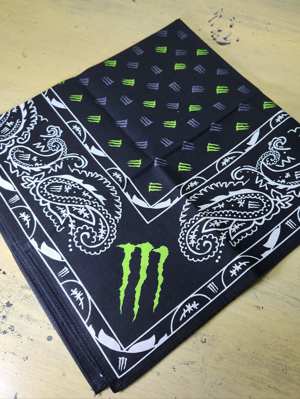 Monster Energy Drink Paisley Bandana – Brand New & Factory Sealed